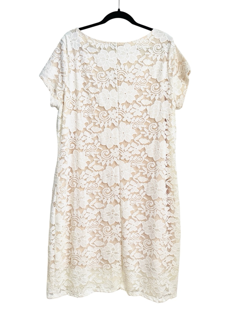 Tiana B Ivory Lace Overlay Dress, Size XXL - NWT - Picture 2 of 9